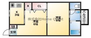 シエルブルーコーポの物件間取画像